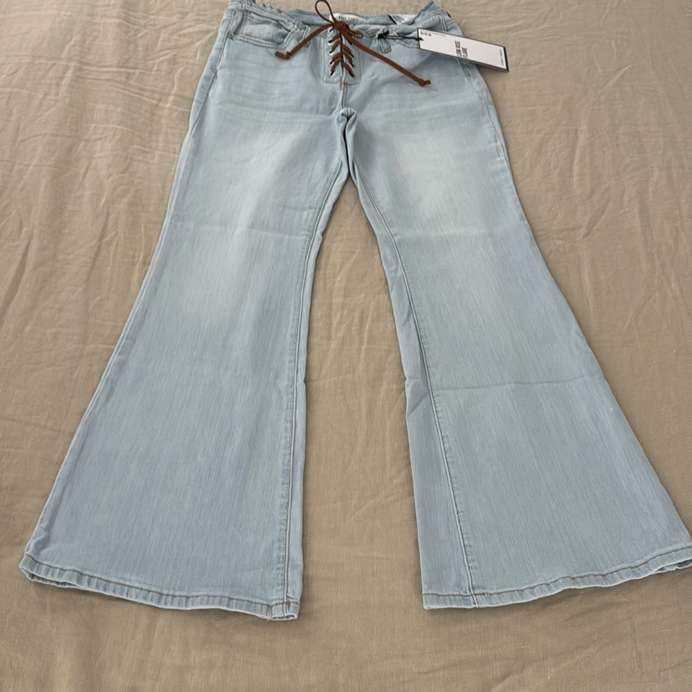 Almost Famous Low Rise Flare Jeans NWT